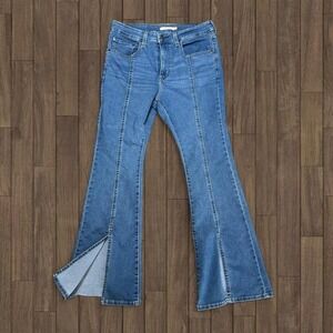 Levi 726 Flare Slit Ends Hi Rise Stretch Fit Vintage Style Western Size (31x30)